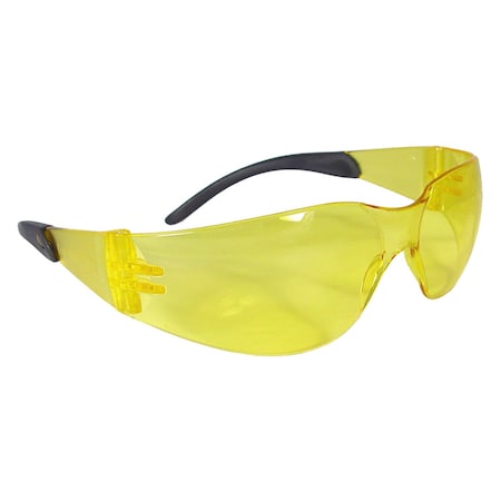 Radians Mirage RT, Safety Glasses, Anti-Scratch, Amber Lens, Amber Frame, Frameless, 1 PR MRR140ID